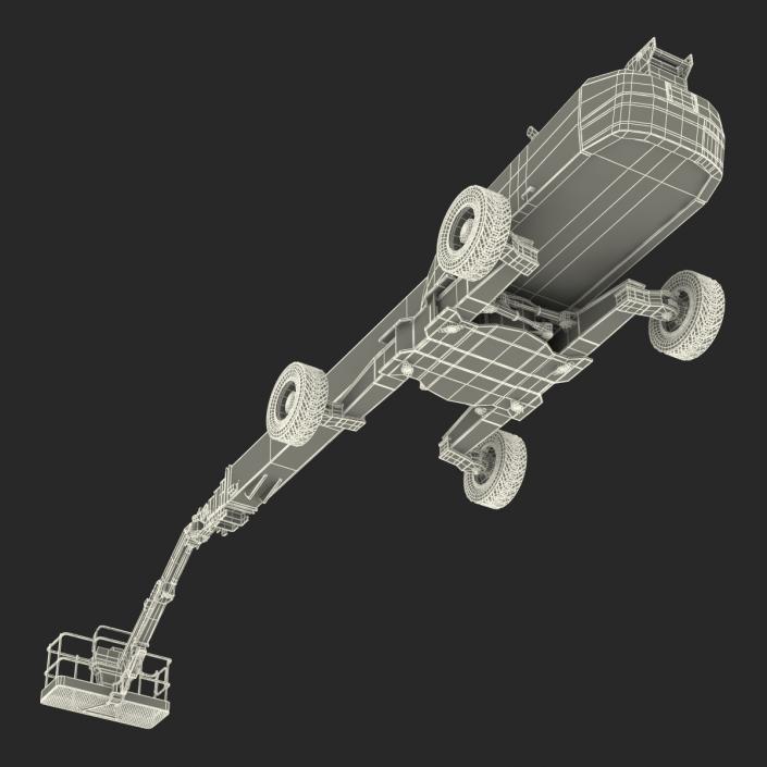 Telescopic Boom Lift JLG 1850 sj Rigged 3D model